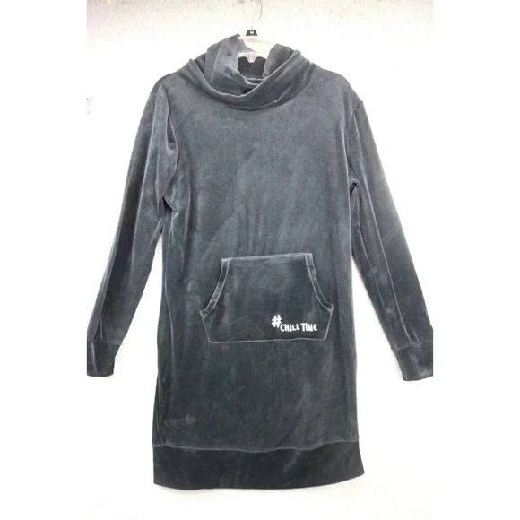 Esmara Women's Lounge Dress-Size Medium(8-10)-Black Velour-"Chill Time" - Picture 1 of 9